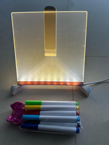3D LED Light Glass Acrylic Writing Drawing pad